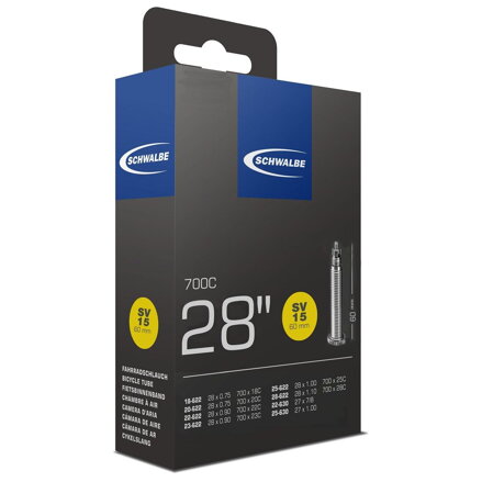 SCHWALBE Camera d'aria SV15 700x18/28C FV 60mm (18/28-622) 105g