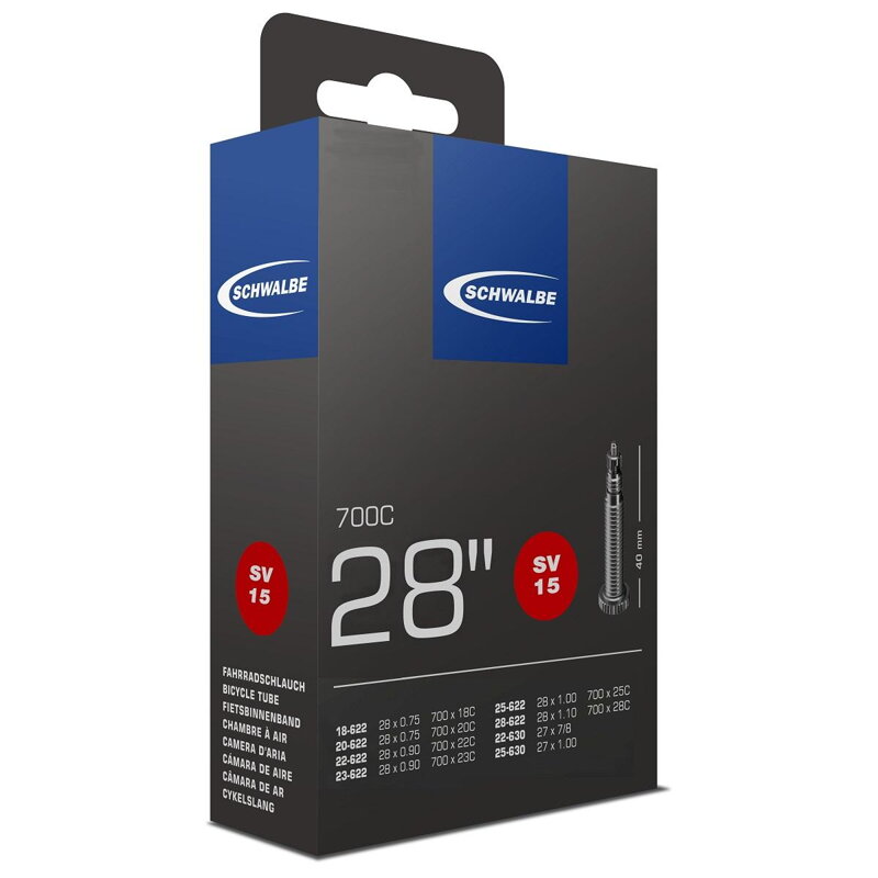 SCHWALBE Camera d'aria SV15 700x18/28C FV 40mm (18/28-622) 105g