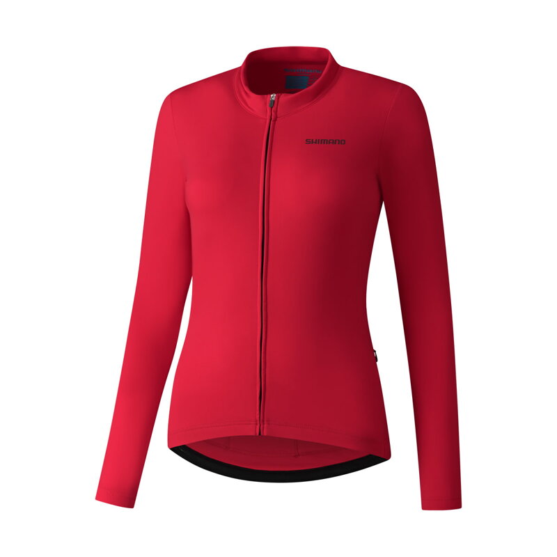 Maglia da donna SHIMANO KAEDE THERMAL LONG rossa