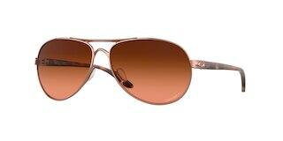 Oakley Feedback Occhiali da donna Satin Chrome con Prizm Bronze